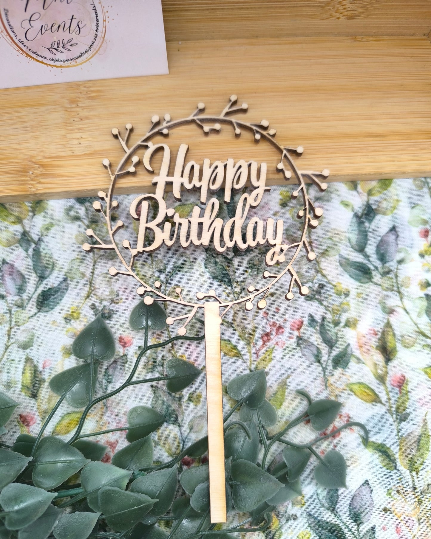 Cake toppers en bois