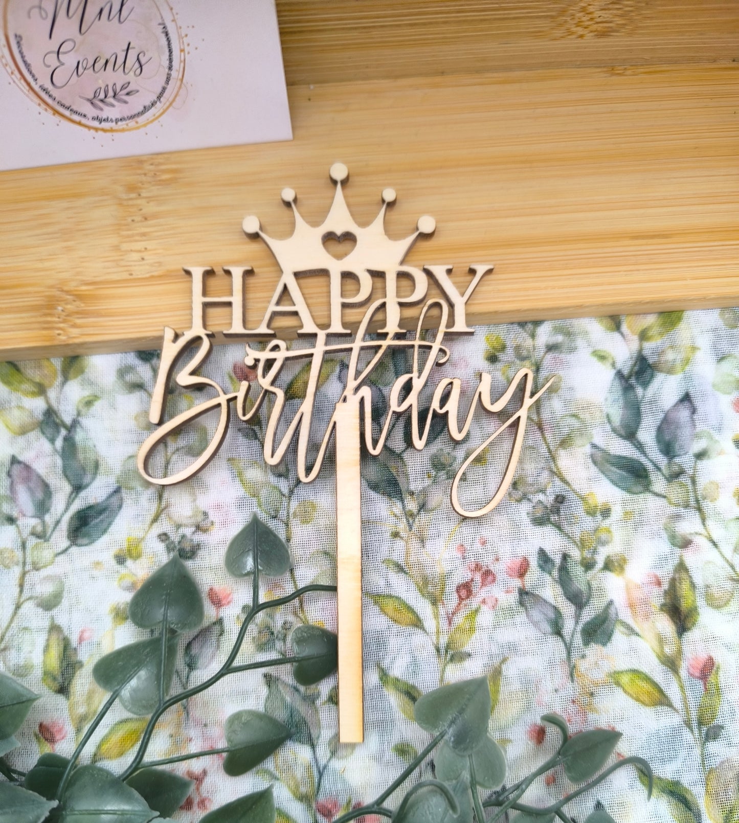 Cake toppers en bois