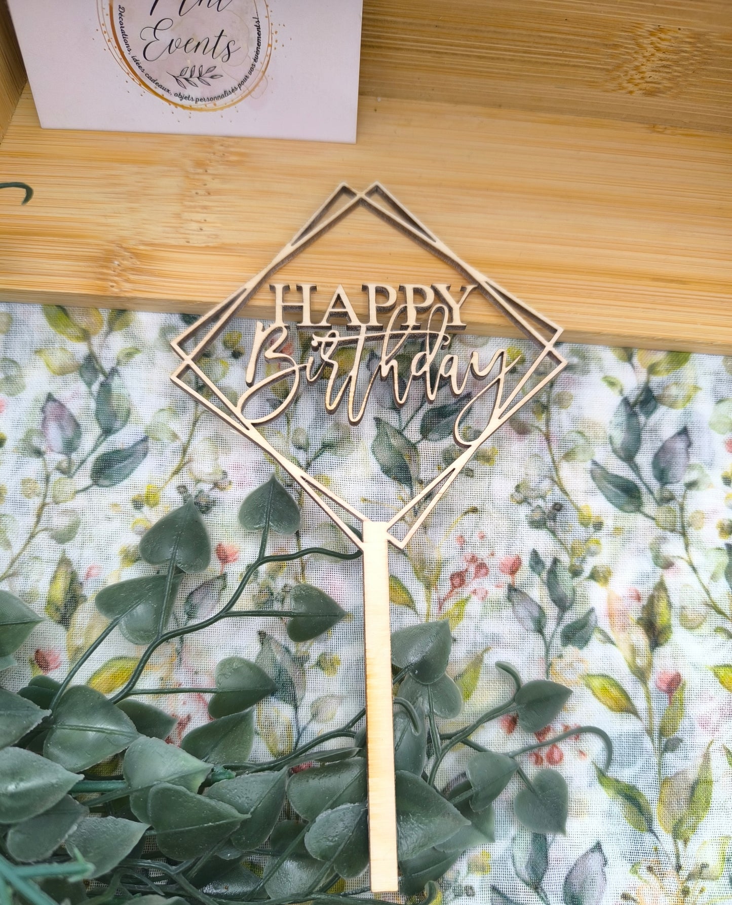 Cake toppers en bois
