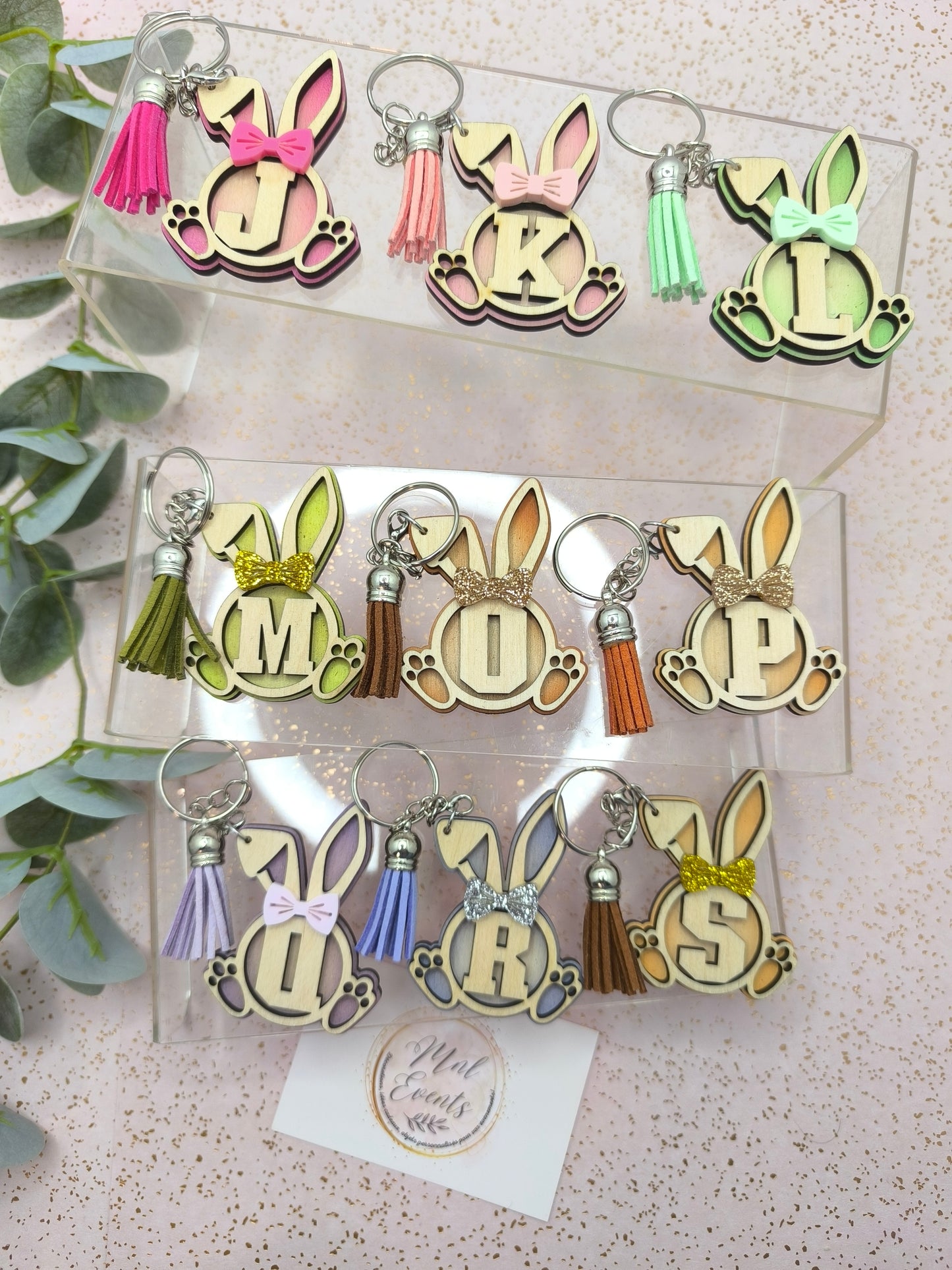 Porte clef alphabet lapinou