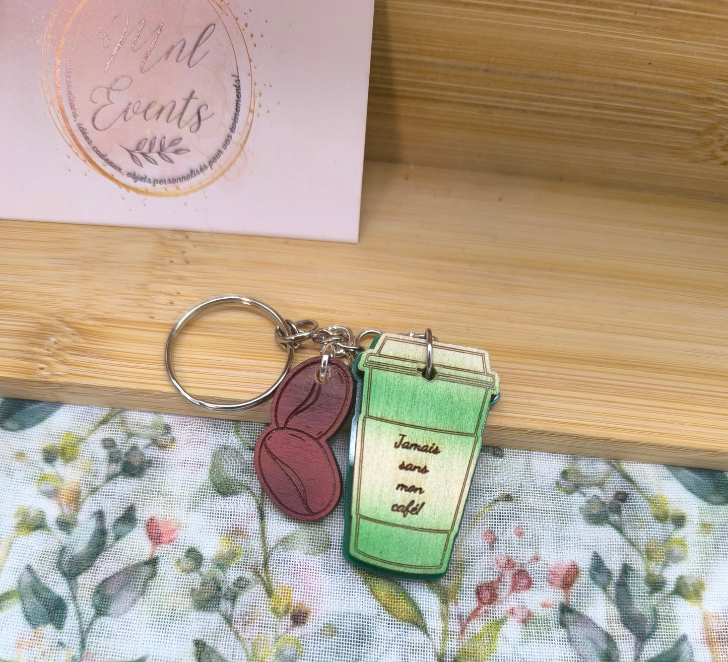 Porte clef café