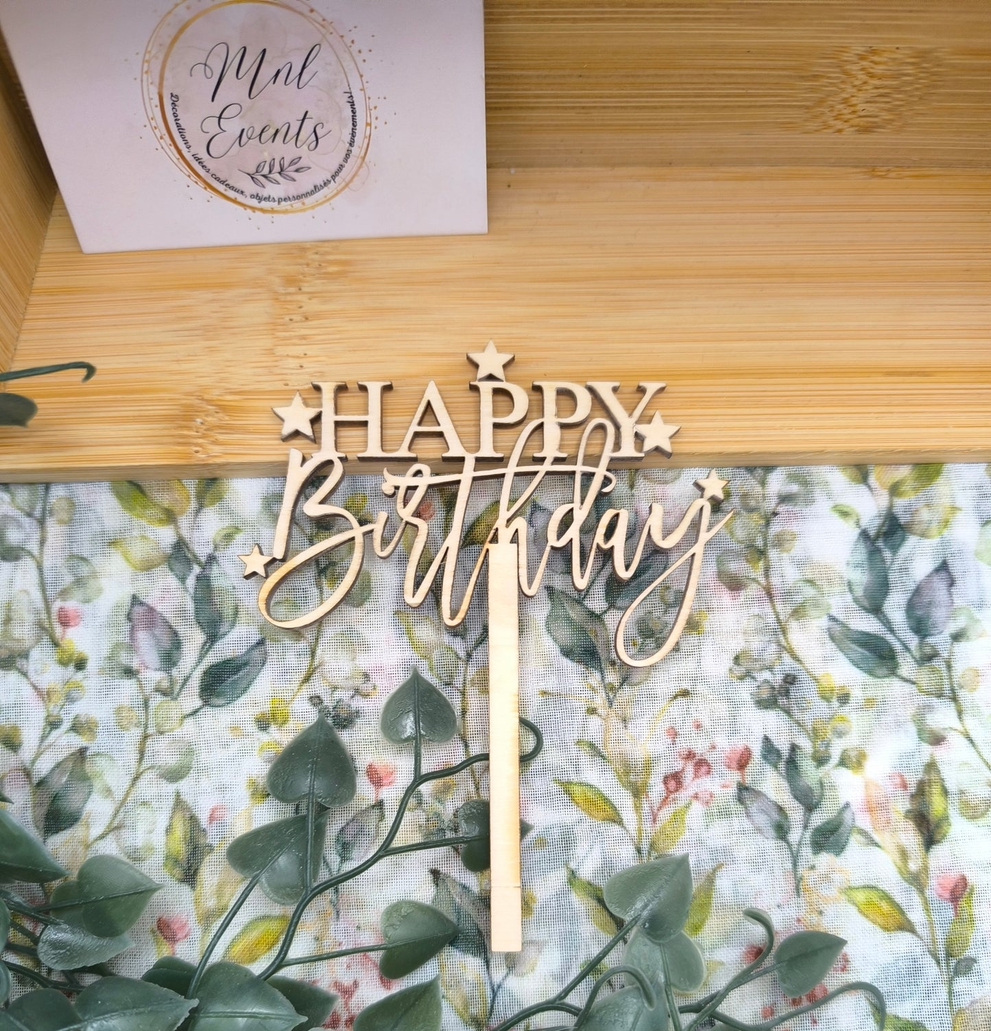 Cake toppers en bois