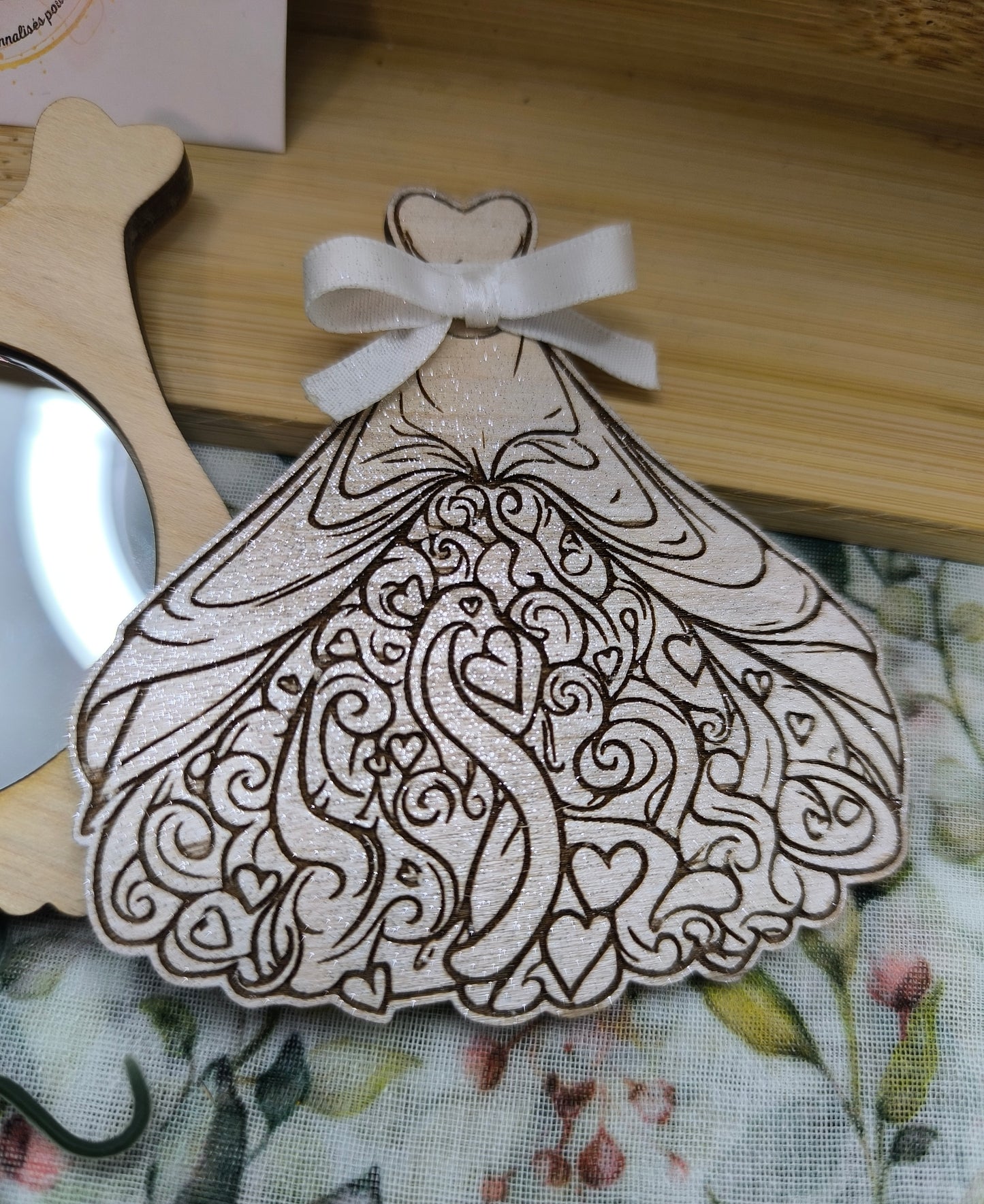 Miroir de poche robe de Mariée