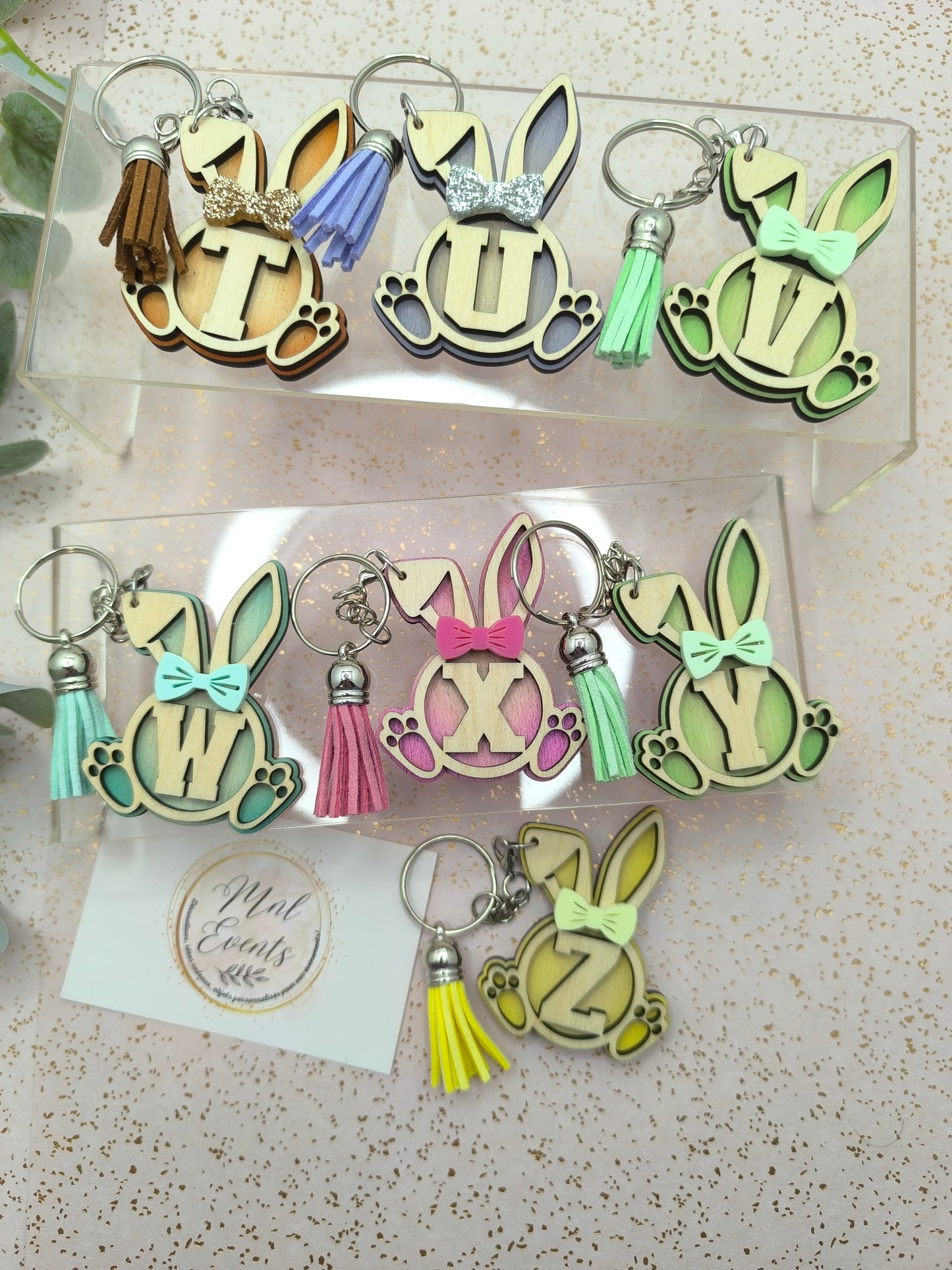 Porte clef alphabet lapinou
