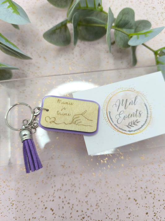 Porte clef Mamie je t'aime