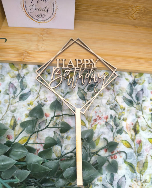 Cake toppers en bois
