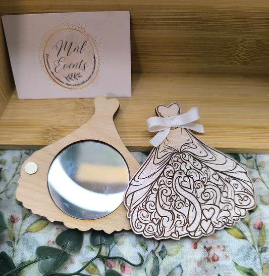 Miroir de poche robe de Mariée