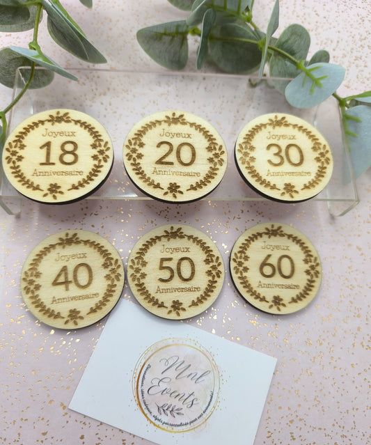 Magnets Anniversaire