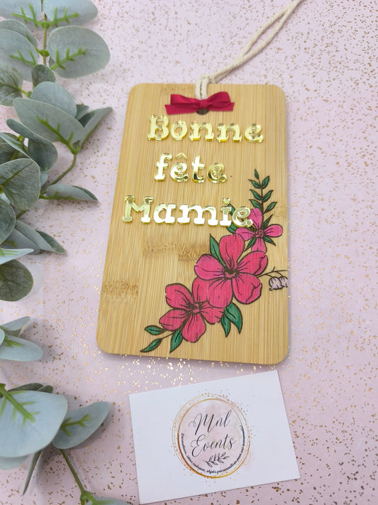 Planche en bois Mamie
