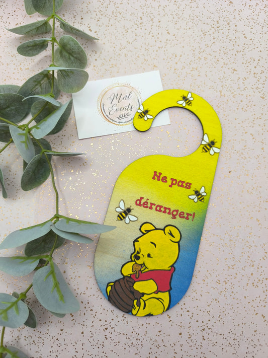 Plaque de porte Ourson