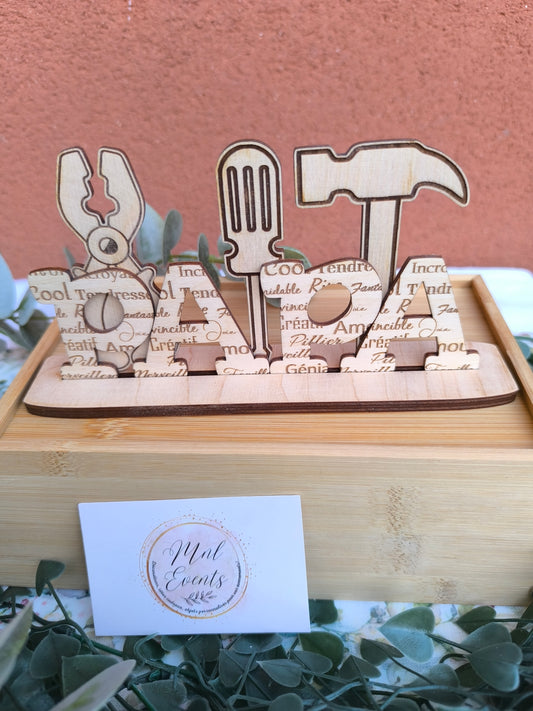 Décoration Papa avec outils