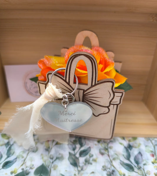 Petit sac à main avec rose